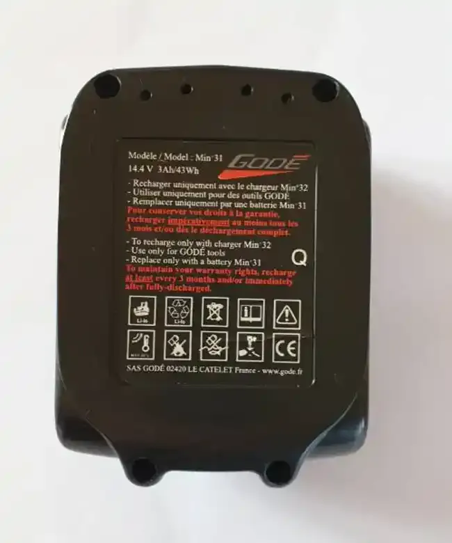 Batterie de rechange Li-Ion 6 A (86 Wh)